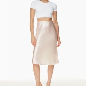 Babaton midi slip skirt Aritzia